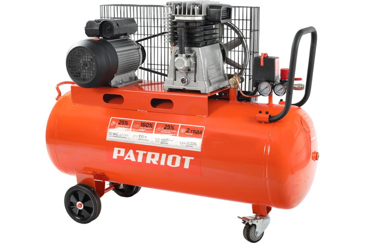 Поршневой ременной компрессор PATRIOT PTR 100-440I