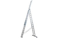Универсальная усиленная трехсекционная лестница STAIRS 17 ступеней ALP317